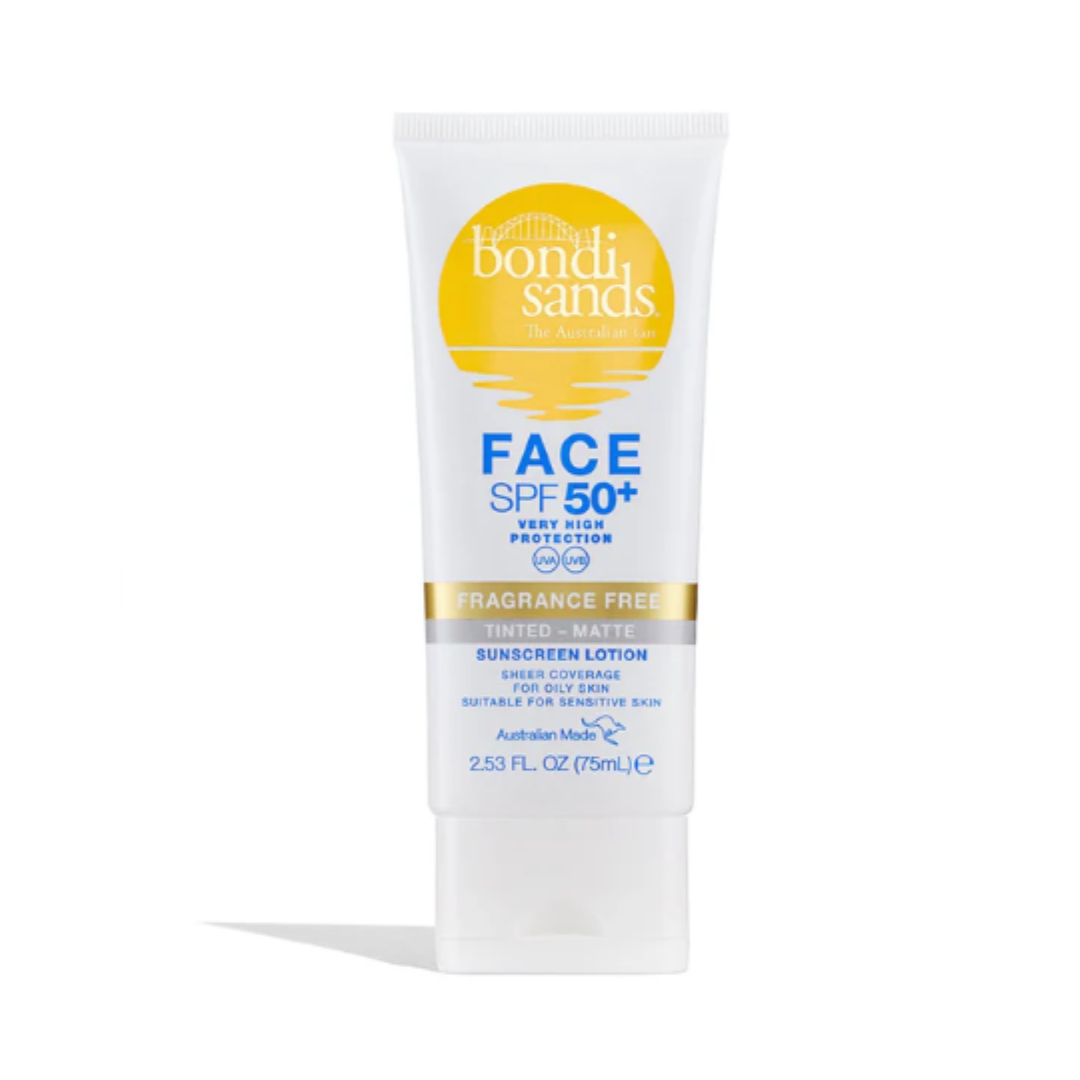 Bondi Sands Fragrance Free Matte Tinted Face Fluid SPF 50+ 75ml